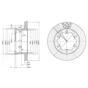 DELPHI bg3399 -  Тормозной диск