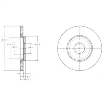 DELPHI bg3421c -  Диск тормозной