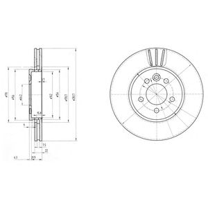 DELPHI bg3503 -  Тормозной диск