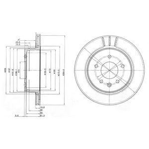 DELPHI bg3542 -  Тормозной диск