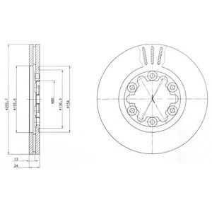 DELPHI bg3559 -  Тормозной диск