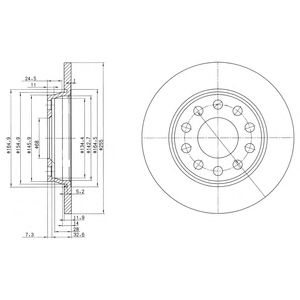 DELPHI bg3674 -  Тормозной диск