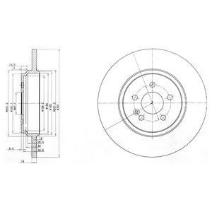 DELPHI bg3728 -  Тормозной диск