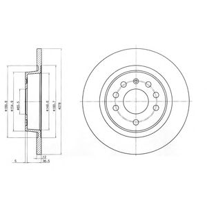 DELPHI bg3731 -  Тормозной диск