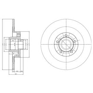 DELPHI bg3732 -  Тормозной диск