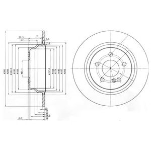 DELPHI bg3757 -  Тормозной диск