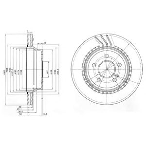 DELPHI bg3758 -  Тормозной диск