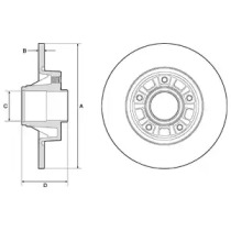 DELPHI bg3767 -  Тормозной диск