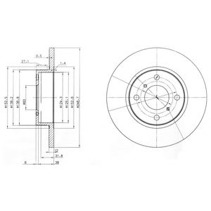 DELPHI bg3769 -  Тормозной диск