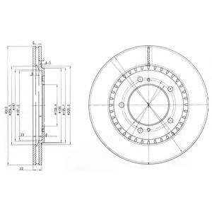 DELPHI bg3821 -  Тормозной диск
