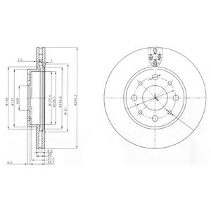 DELPHI bg3839 -  Тормозной диск