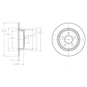 DELPHI bg3873 -  Тормозной диск