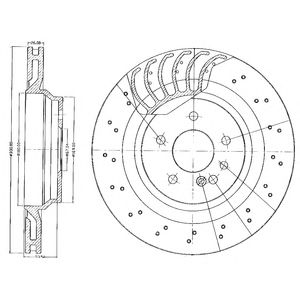 DELPHI bg3880 -  Тормозной диск
