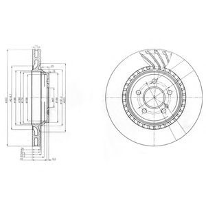 DELPHI bg3881 -  Тормозной диск