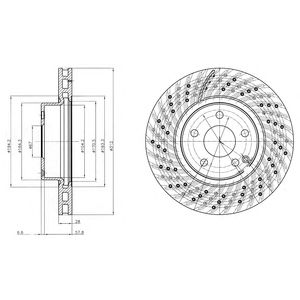 DELPHI bg3882 -  Тормозной диск