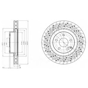 DELPHI bg3883 -  Тормозной диск