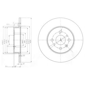 DELPHI bg3885 -  Тормозной диск