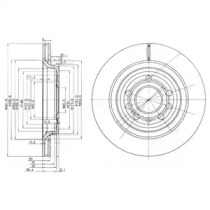 DELPHI bg3886c -  Диск тормозной вентилируемый