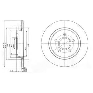 DELPHI bg3897c -  Диск тормозной (2шт в уп)