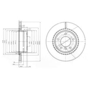 DELPHI bg3901 -  Тормозной диск