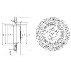 DELPHI bg3917 -  Тормозной диск