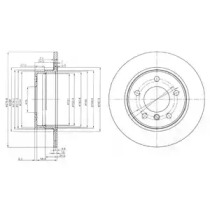 DELPHI bg3948c -  Диск тормозной