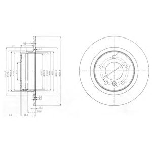 DELPHI bg3960 -  Тормозной диск