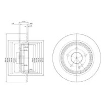 DELPHI bg3969c -  Диск тормозной