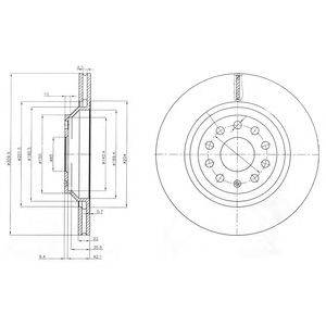 DELPHI bg3975 -  Тормозной диск