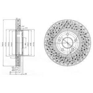 DELPHI bg3986 -  Тормозной диск