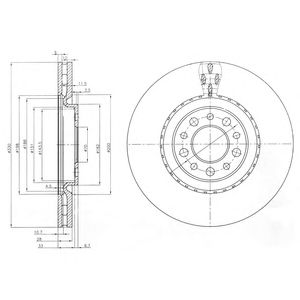DELPHI bg3993 -  Тормозной диск