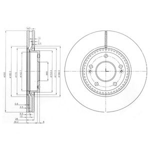 DELPHI bg4011 -  Тормозной диск