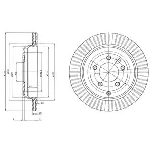 DELPHI bg4020 -  Тормозной диск