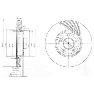 DELPHI bg4029 -  Тормозной диск