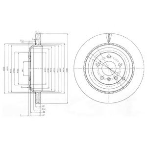 DELPHI bg4030 -  Тормозной диск