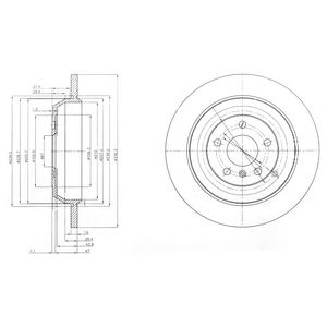 DELPHI bg4031 -  Тормозной диск