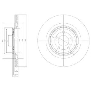 DELPHI bg4078 -  Тормозной диск