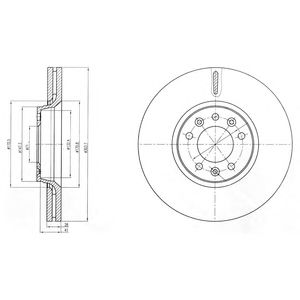 DELPHI bg4083 -  Тормозной диск