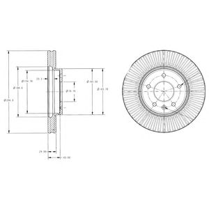 DELPHI bg4092 -  Тормозной диск