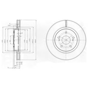 DELPHI bg4131 -  Тормозной диск