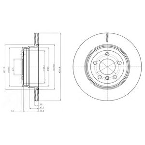 DELPHI bg4168 -  Тормозной диск