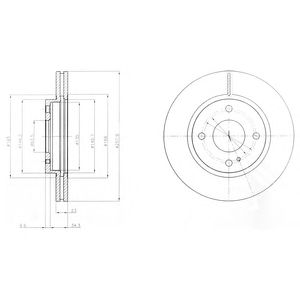 DELPHI bg4170 -  Тормозной диск