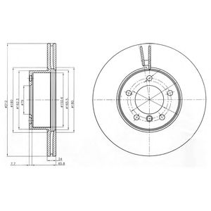 DELPHI bg4172 -  Тормозной диск