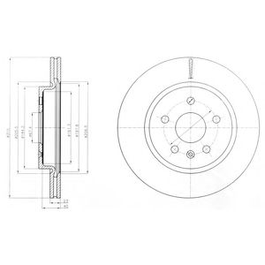 DELPHI bg4190 -  Тормозной диск