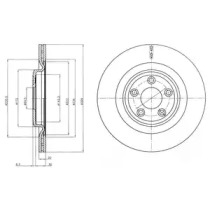 DELPHI bg4202c -  Диск тормозной вентилируемый