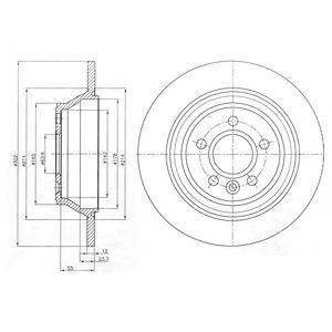 DELPHI bg4238 -  Тормозной диск