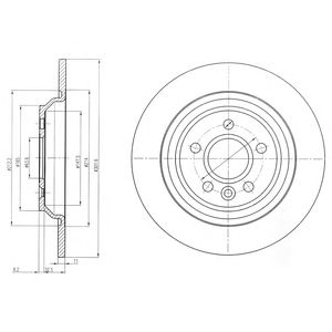 DELPHI bg4239 -  Тормозной диск