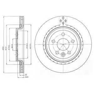DELPHI bg4240 -  Тормозной диск