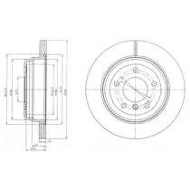 DELPHI bg4243c -  Диск тормозной вентилируемый