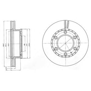 DELPHI bg4297 -  Тормозной диск